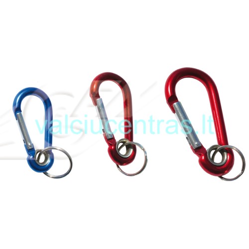 Anoduoto aliuminio karabinas su kilpa ir žiedu 7x70mm Anoduoto aliuminio karabinas su kilpa ir žiedu 7x70mm